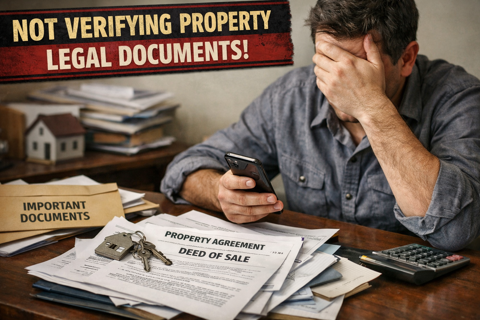 Not Verifying Property Legal Documents