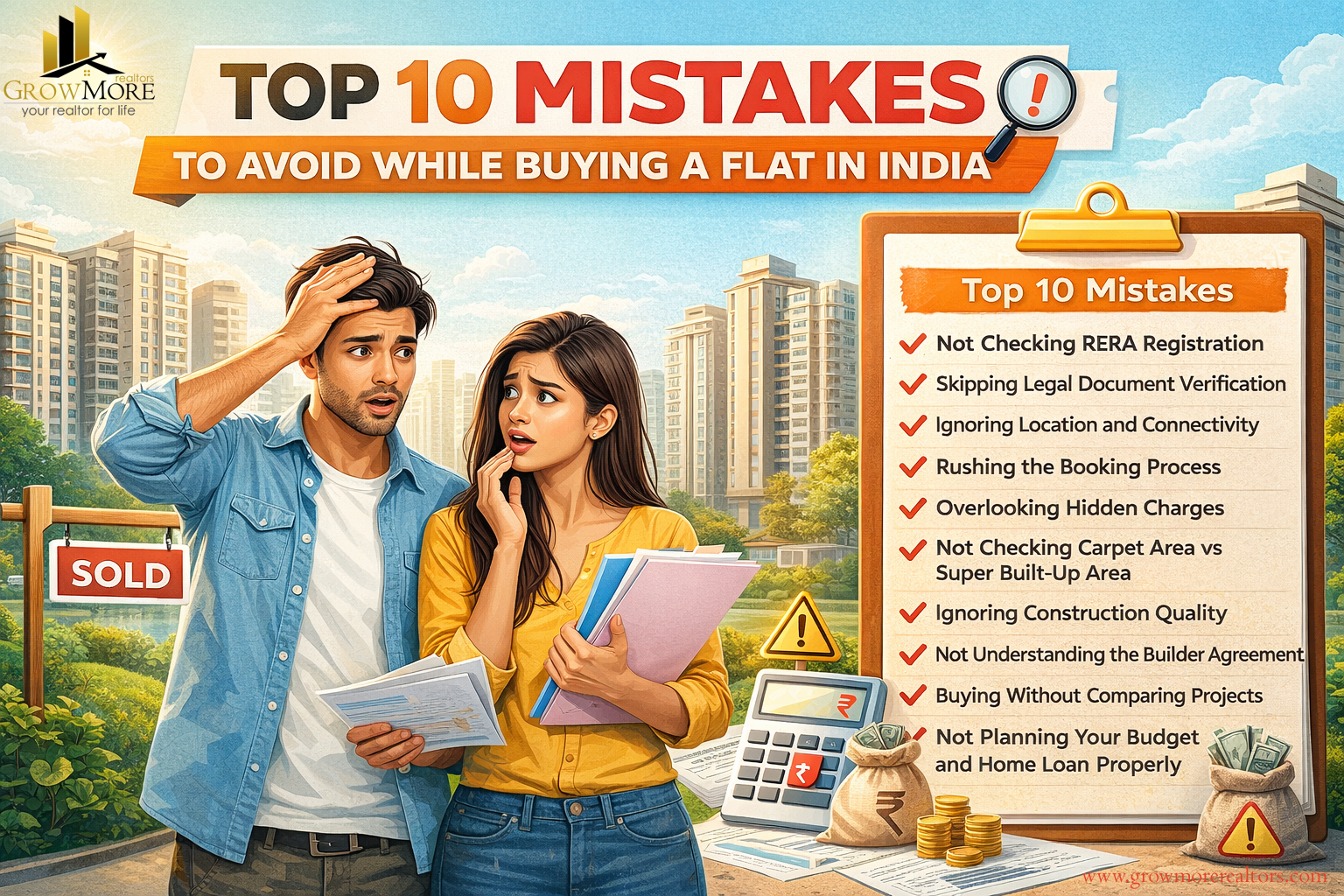 Top 10 flat buying mistakes in India