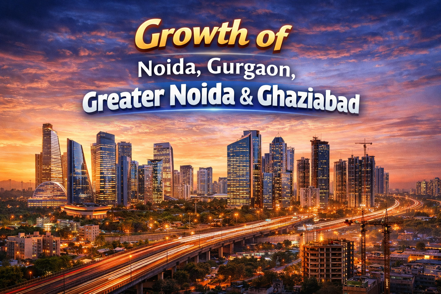 Growth of Noida, Gurgaon, Greater Noida & Ghaziabad