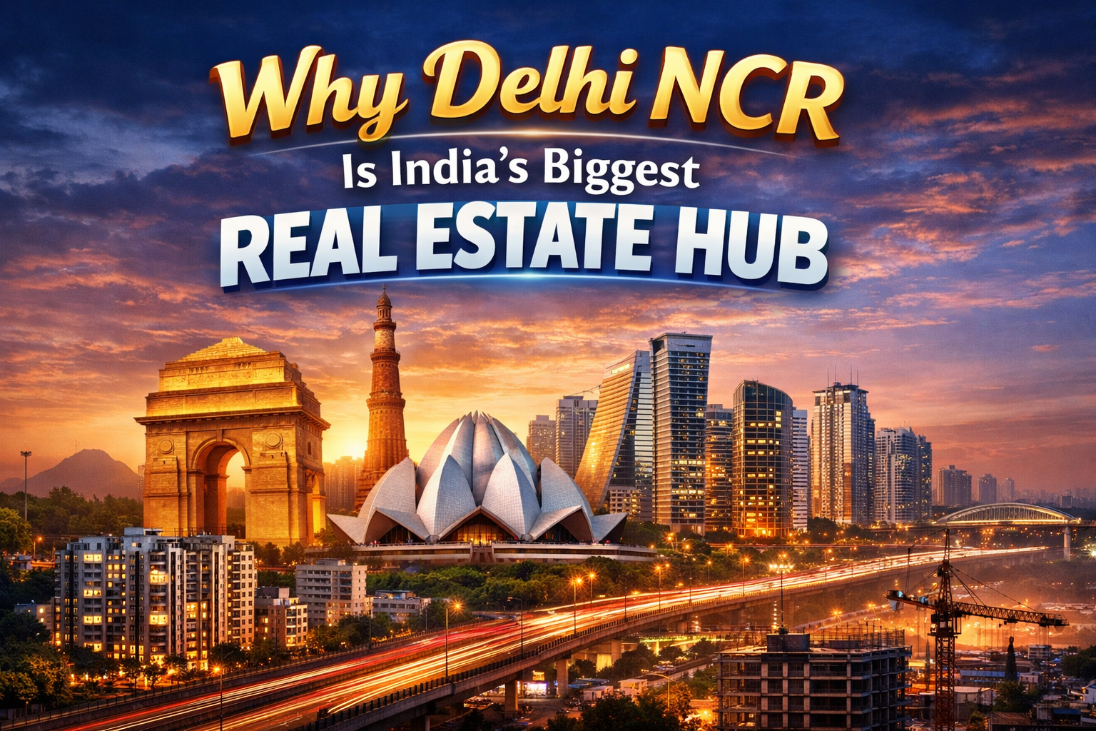 Why Delhi NCR Is India’s Biggest Real Estate Hub