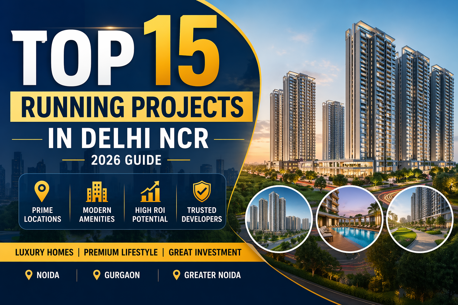 Top 15 Running Projects in Delhi NCR