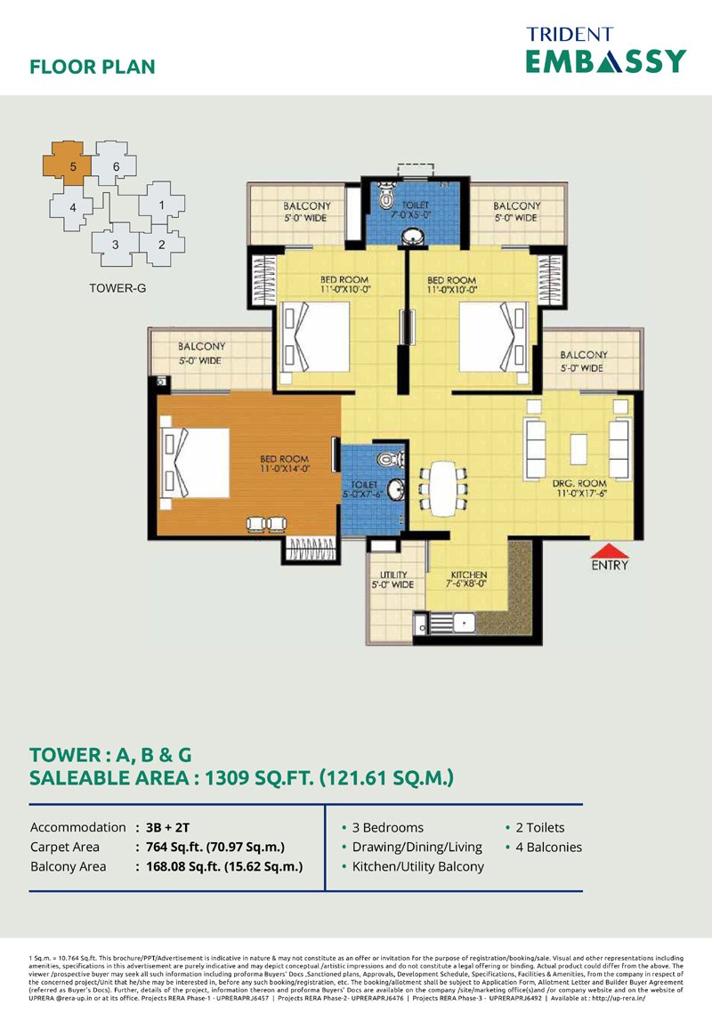 Trident Plan Trident Embassy Sector 1 Noida Extension Luxury Flats